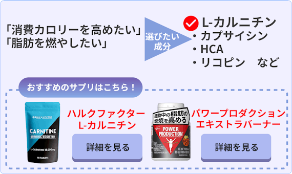 脂肪燃焼サプリ最強_選び方_脂肪燃焼成分